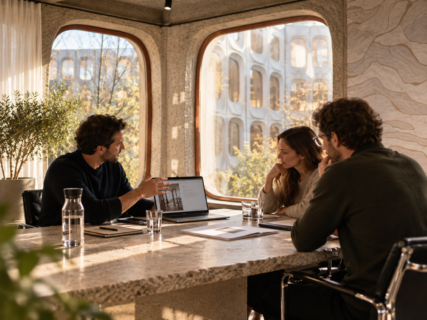 Échange avec un client autour de sa stratégie commerciale